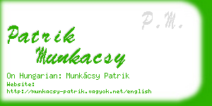 patrik munkacsy business card